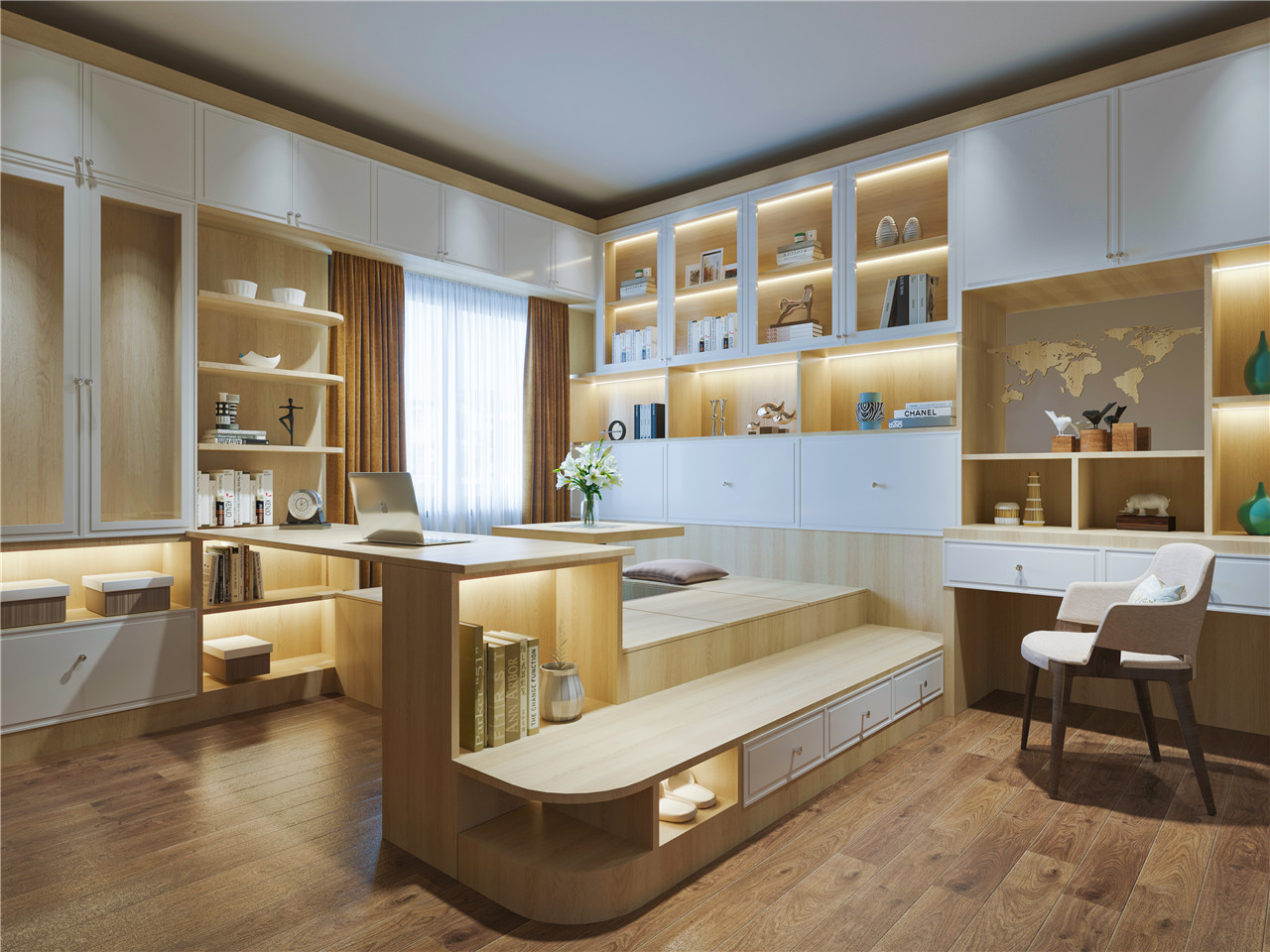 多元橡木生态板-板材全屋定造案例