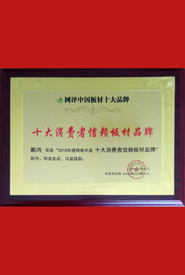 十大消费者信任板材品牌